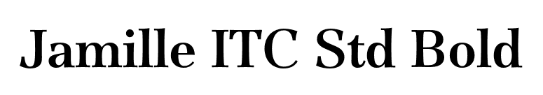 Jamille ITC Std Bold font preview