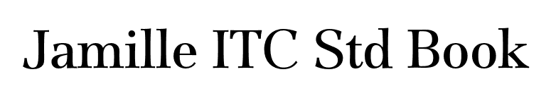 Jamille ITC Std Book font preview
