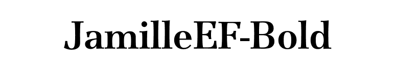 JamilleEF-Bold font preview