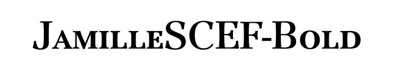 JamilleSCEF-Bold font preview