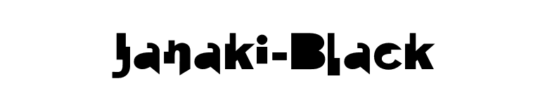 Janaki-Black font preview