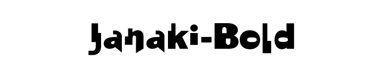 Janaki-Bold font preview