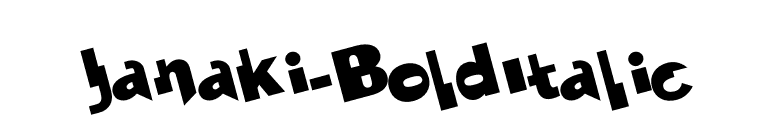 Janaki-BoldItalic font preview