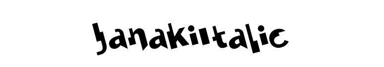 JanakiItalic font preview