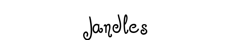 Jandles font preview