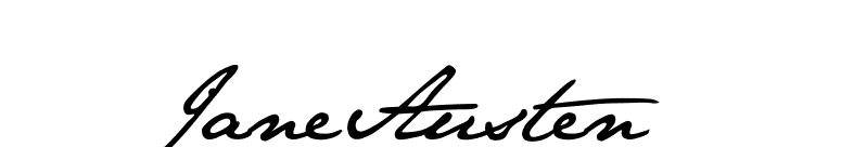 JaneAusten font preview