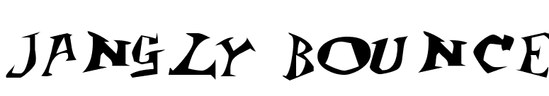 Jangly Bounce font preview