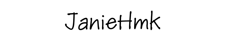JanieHmk font preview