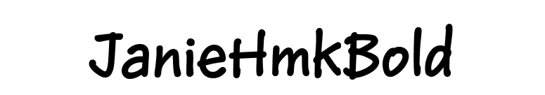 JanieHmkBold font preview