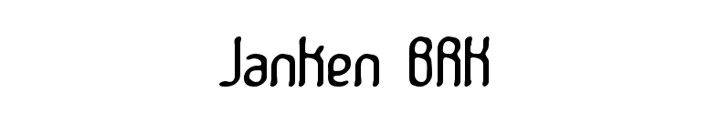 Janken BRK font preview