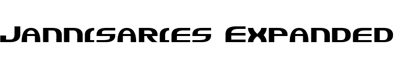 Jannisaries Expanded font preview
