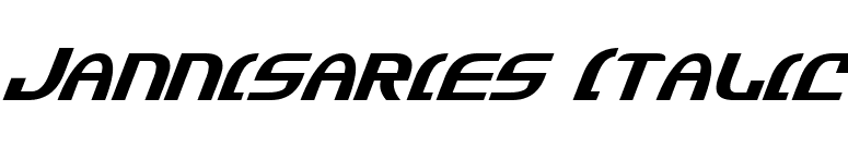 Jannisaries Italic font preview