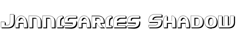 Jannisaries Shadow font preview
