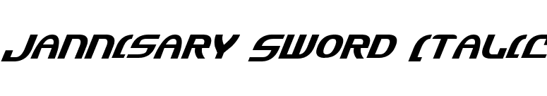 Jannisary Sword Italic font preview