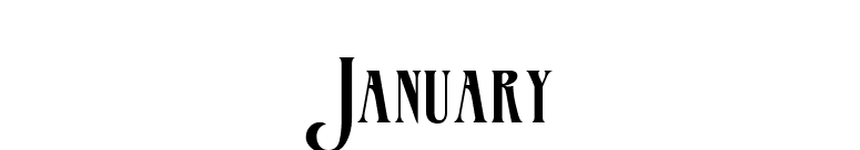 January font preview