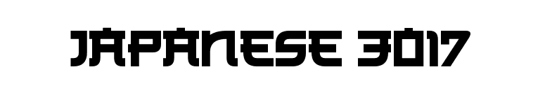 Japanese 3017 font preview