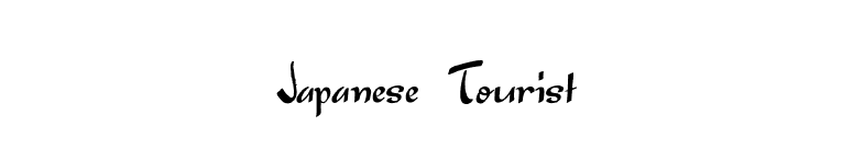 Japanese Tourist font preview