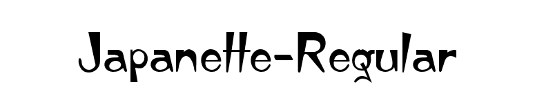 Japanette-Regular font preview