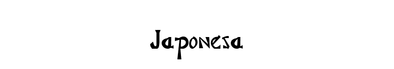 Japonesa font preview
