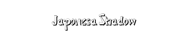 JaponesaShadow font preview