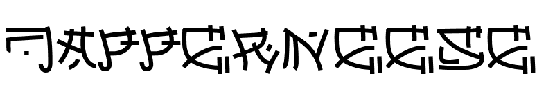 Japperneese font preview