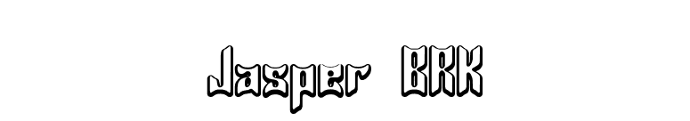 Jasper BRK font preview