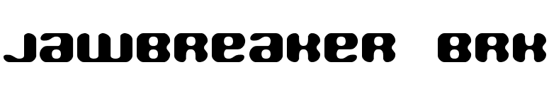 Jawbreaker BRK font preview