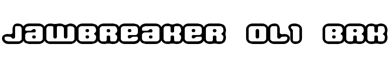Jawbreaker OL1 BRK font preview