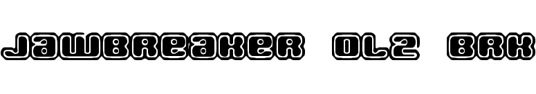 Jawbreaker OL2 BRK font preview