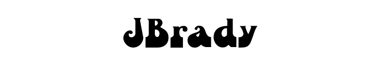JBrady font preview