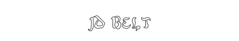 JD Belt font preview