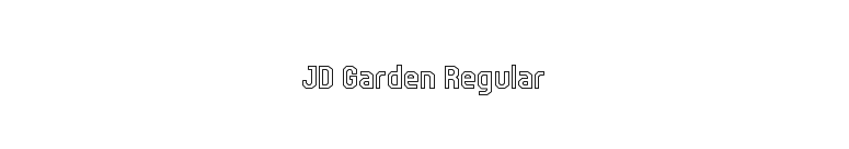 JD Garden Regular font preview