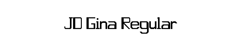 JD Gina Regular font preview
