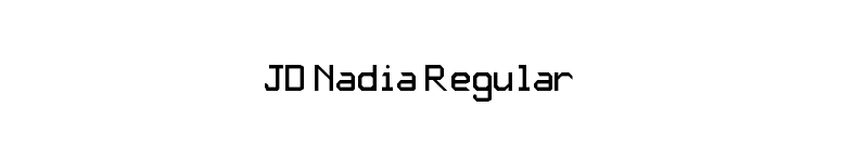 JD Nadia Regular font preview