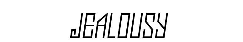 Jealousy font preview