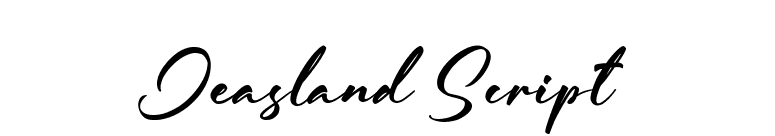 Jeasland Script font preview