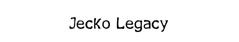 Jecko Legacy font preview