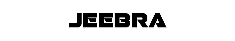 Jeebra font preview