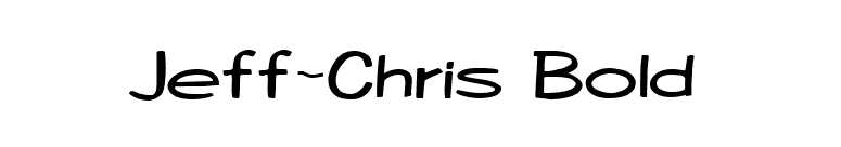 Jeff-Chris Bold font preview