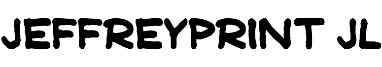 JeffreyPrint JL font preview
