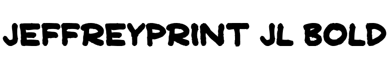 JeffreyPrint JL Bold font preview