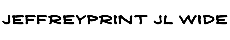 JeffreyPrint JL Wide font preview