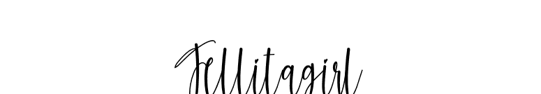 Jellitagirl font preview