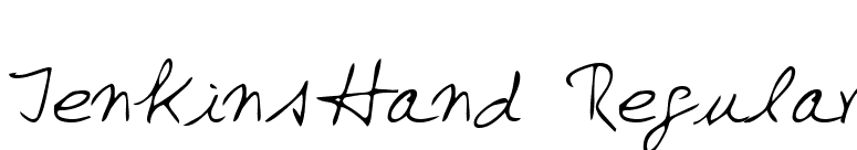 JenkinsHand Regular font preview