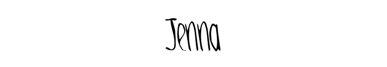 Jenna font preview
