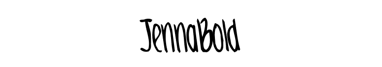 JennaBold font preview