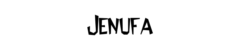 Jenufa font preview