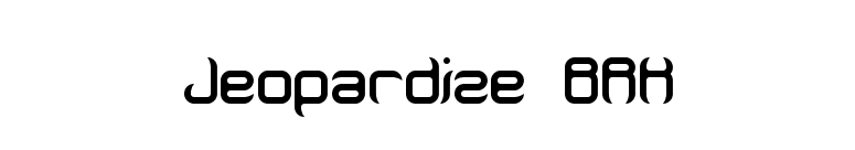 Jeopardize BRK font preview