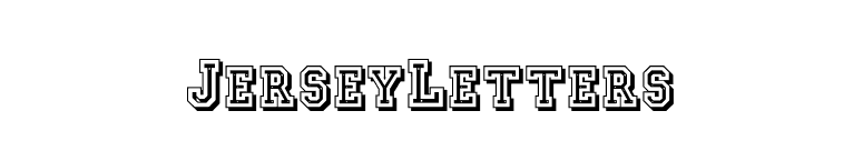 JerseyLetters font preview