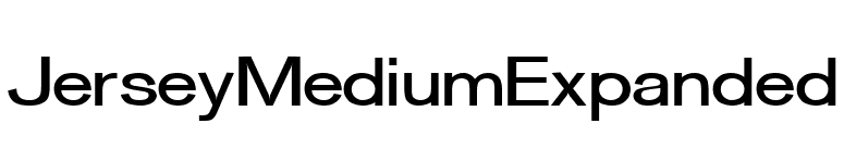 JerseyMediumExpanded font preview